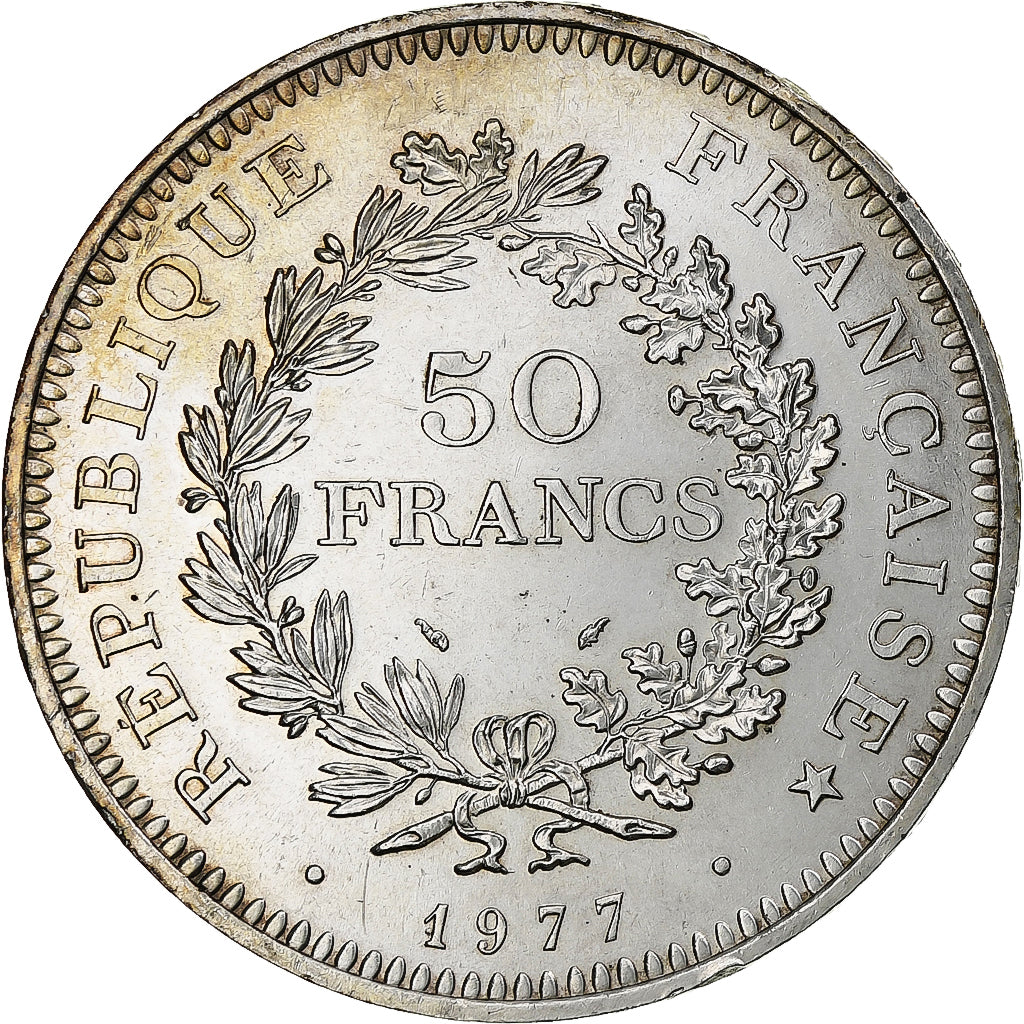 France, Hercule, 50 Francs, 1977, Monnaie de Paris, AU(55-58), Silver, KM:941.1