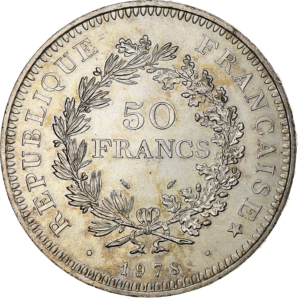 France, Hercule, 50 Francs, 1978, Monnaie de Paris, AU(55-58), Silver, KM:941.1