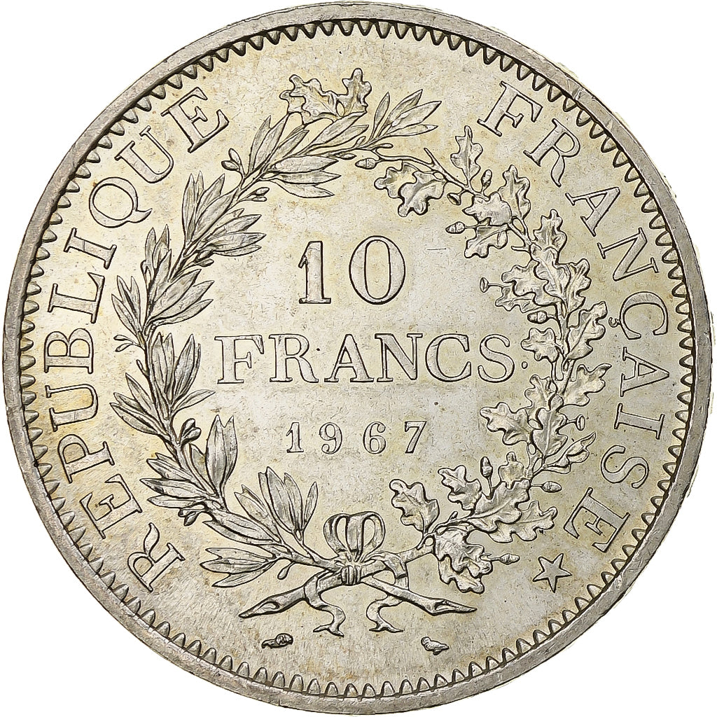 France, Hercule, 10 Francs, 1967, Paris, SPL, Argent, Gadoury:813, KM:932