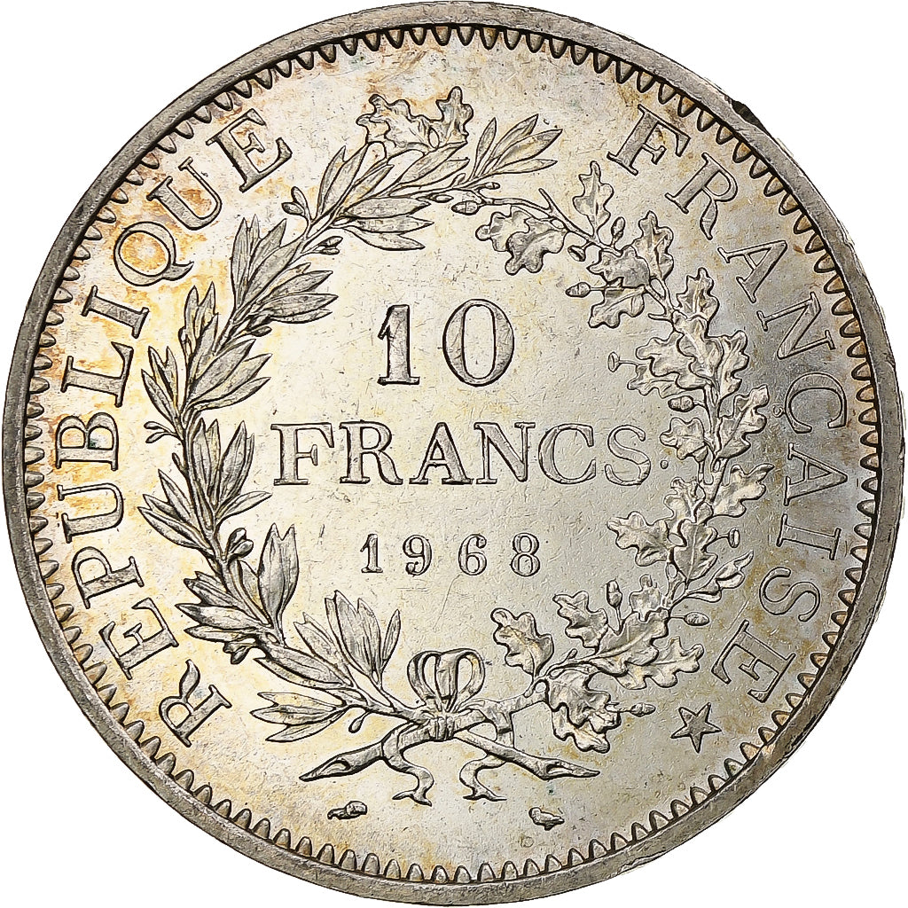 France, Hercule, 10 Francs, 1968, Paris, SUP+, Argent, Gadoury:813, KM:932