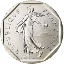 France, Semeuse, 2 Francs, 1992, Monnaie de Paris, BU, MS(65-70), Nickel