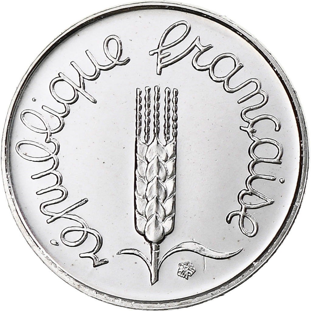 France, Épi, Centime, 1992, Monnaie de Paris, BU, FDC, Acier inoxydable
