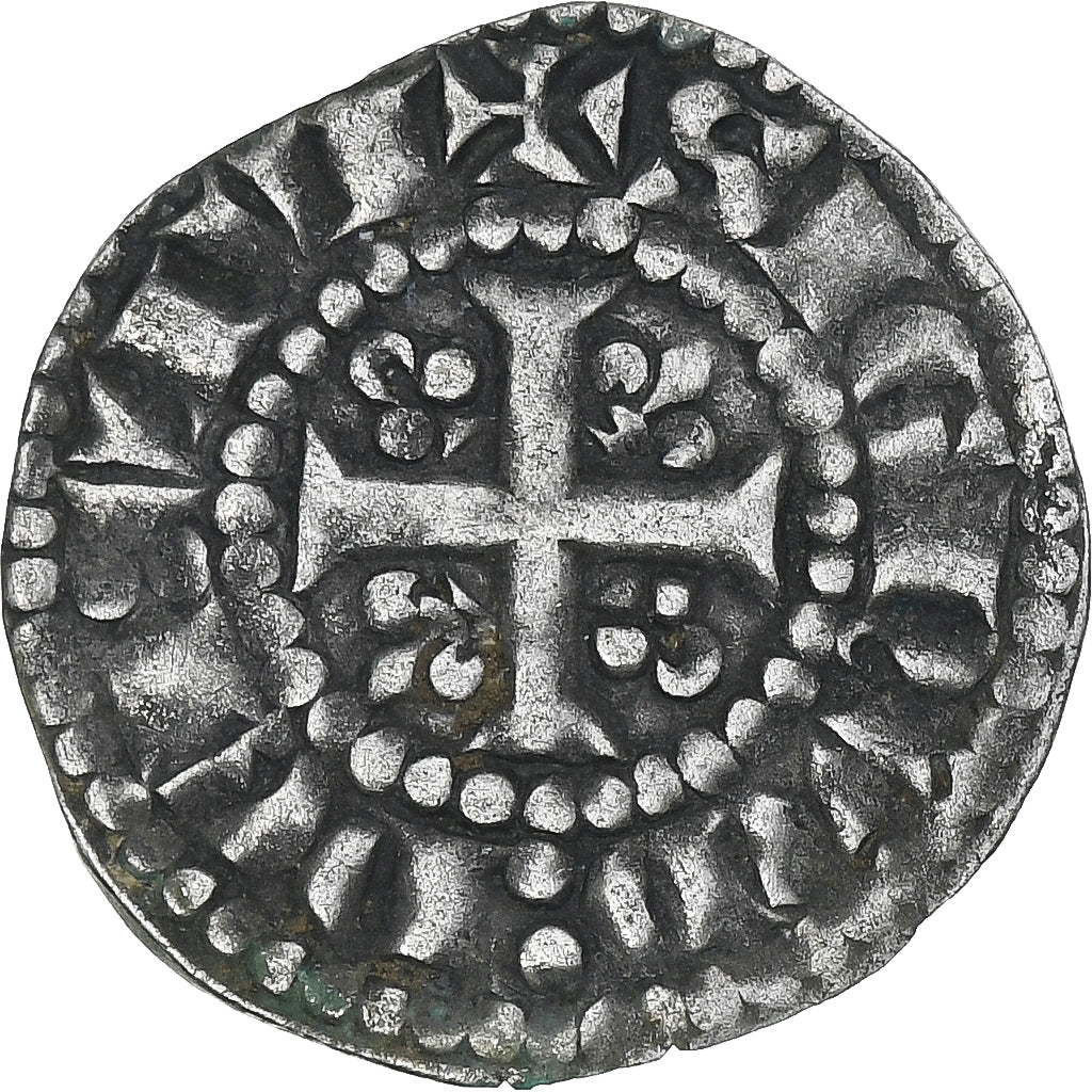 France, Comté du Maine, Charles de Valois, Denier, 1290-1317, Le Mans, TTB+