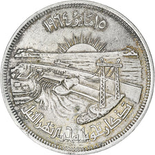 Ägypten, Détournement du Nil, 50 Piastres, AH 1384/1964, Cairo, VZ, Silber