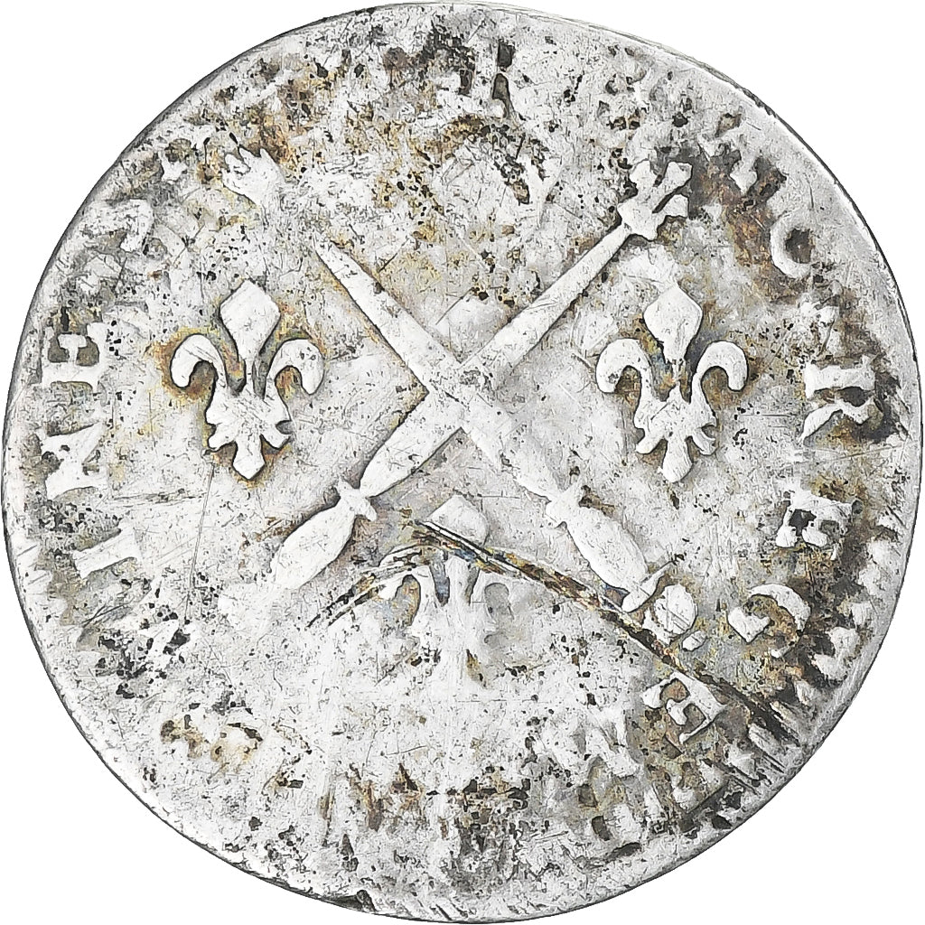 Francia, Louis XIV, 5 Sols aux insignes, 1702, B+, Argento, Gadoury:108