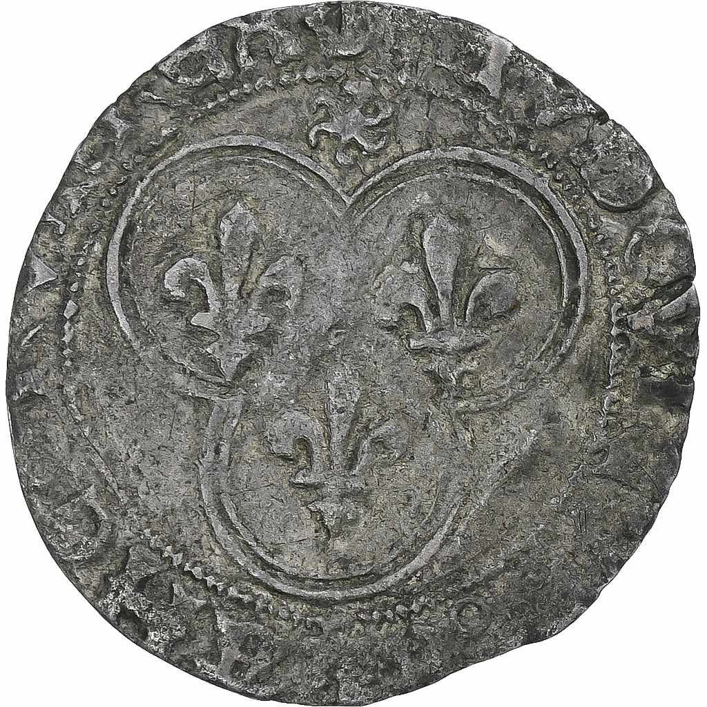 France, Louis XI, Blanc au Soleil, VF(30-35), Billon, Gadoury:30