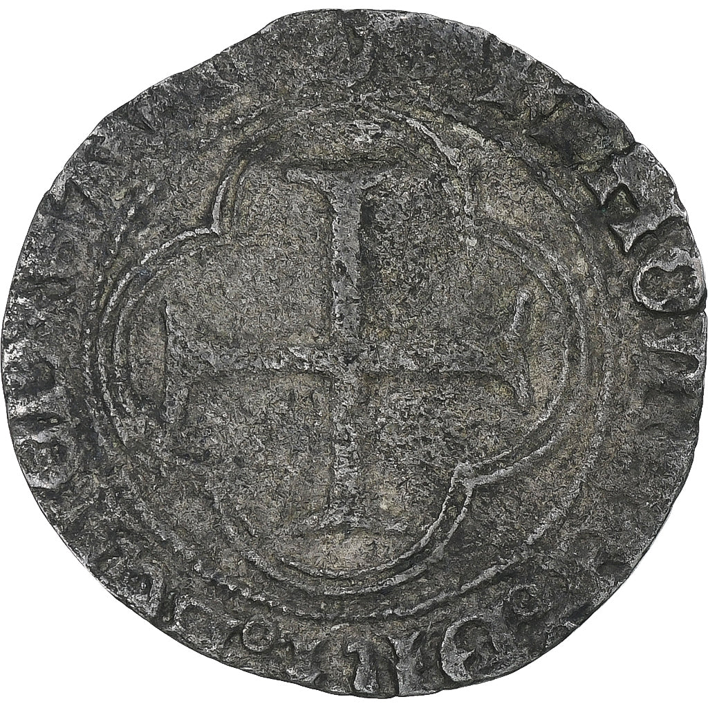 France, Louis XI, Blanc au Soleil, VF(30-35), Billon, Gadoury:30