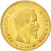 FRANCE, Napoléon III, 10 Francs, 1855, Paris, KM #784.3, AU(50-53), Gold, Gadour