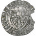 France, Charles VI, Blanc Guénar, Cremieu, Billon, VF(20-25), Duplessy:417