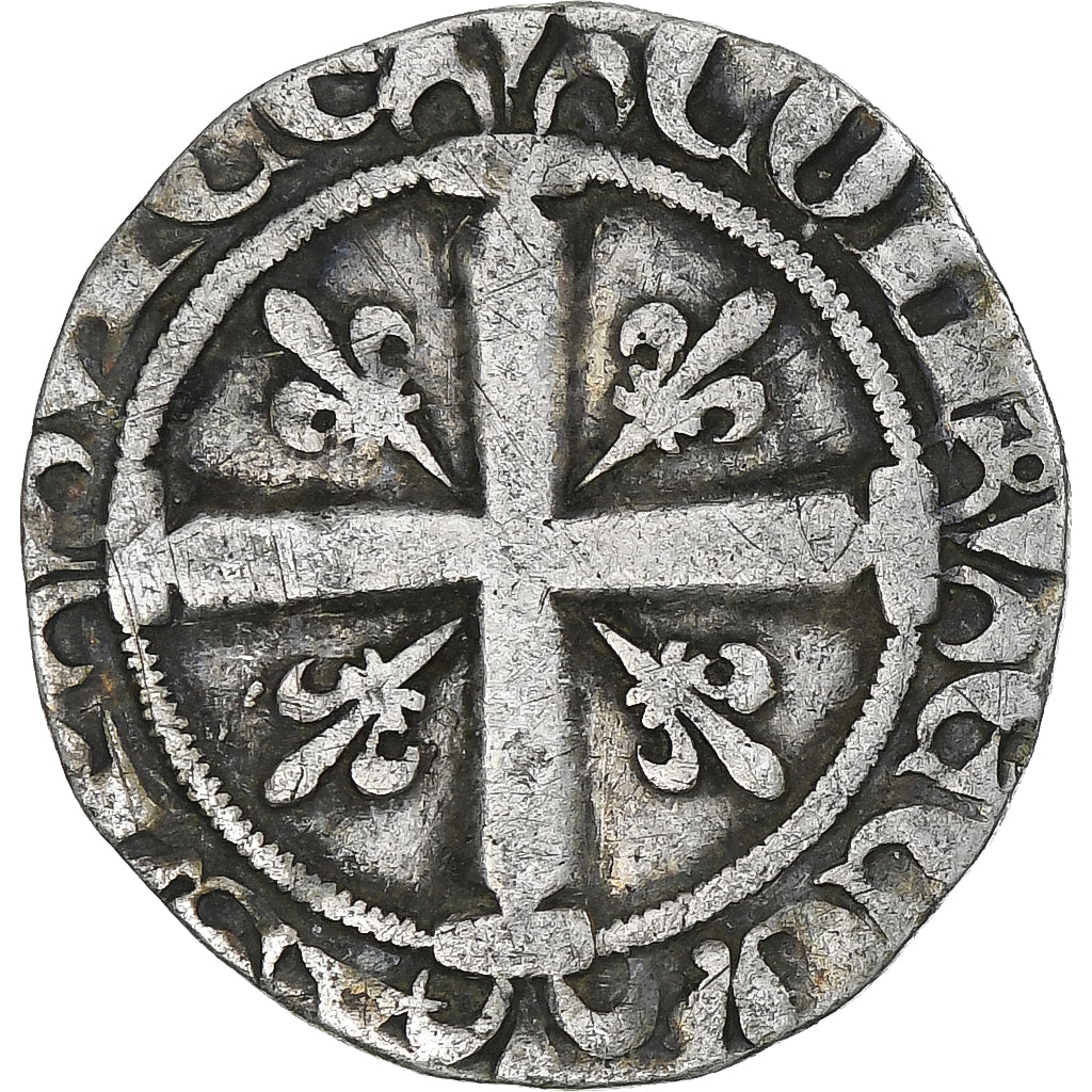 Francia, Comté de Provence, Sol coronat, 1347-1362, Saint Rémy, BB, Biglione