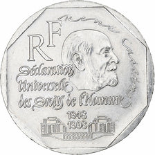 France, René Cassin, 2 Francs, 1998, Monnaie de Paris, AU(55-58), Nickel