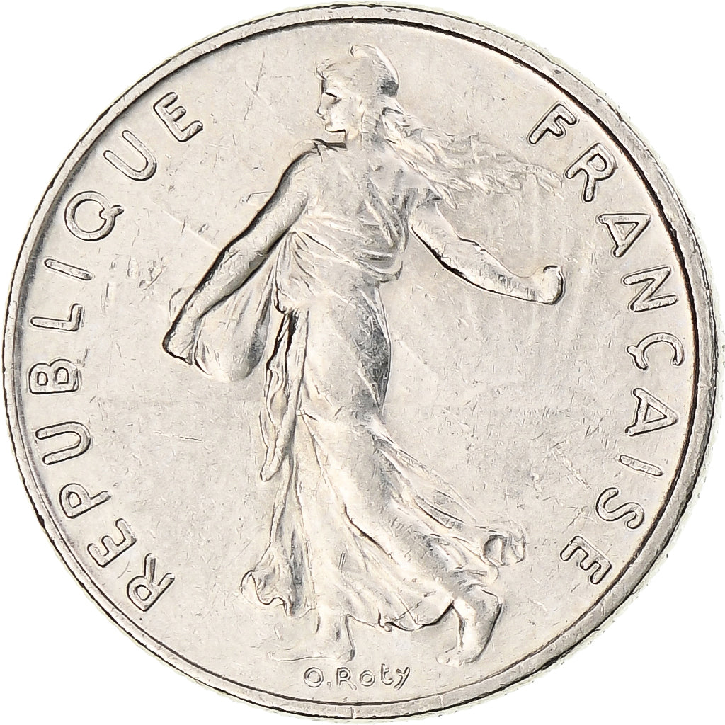 Francia, Semeuse, 1/2 Franc, 1994, Monnaie de Paris, MBC+, Níquel, KM:931.1