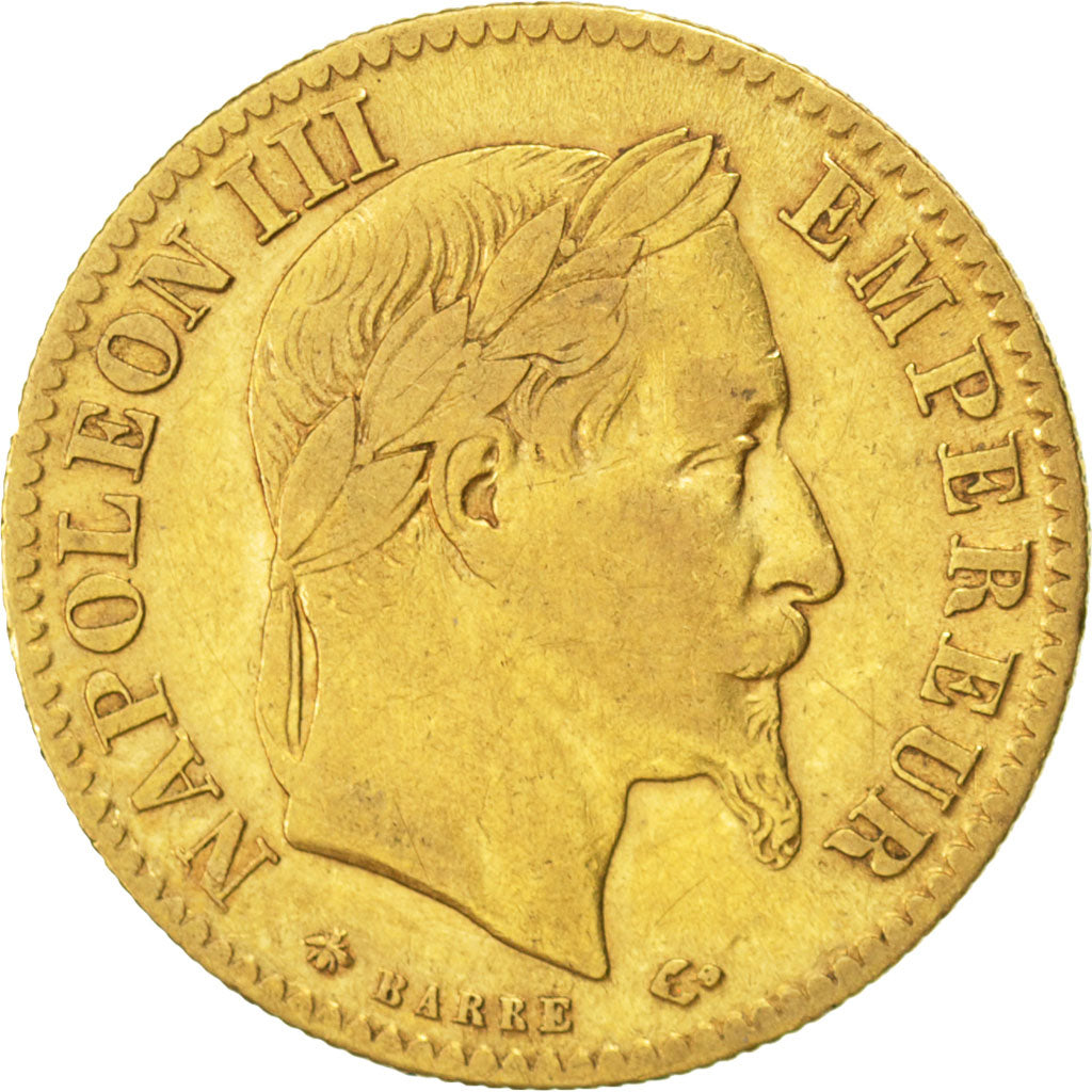Second Empire, 10 Francs or Napoléon III tête laurée, 1866 A, Paris, Gadoury 101