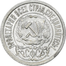 Russia, Soviet Union, 15 Kopeks, 1922, AU(50-53), Silver, KM:81