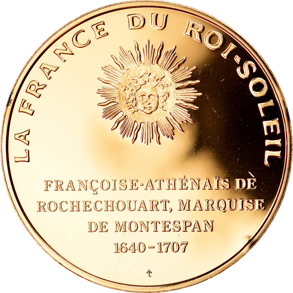 Francja, Medal, Madame de Montespan, La France du Roi Soleil, MS(63), Vermeil