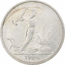 Russia, Soviet Union, Poltinnik, 50 Kopeks, 1924, London, ТР, AU(50-53)