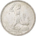 Russia, Soviet Union, Poltinnik, 50 Kopeks, 1924, Leningrad, ПЛ, BB+, Argento