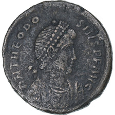 Theodosius I, Centenionalis, 383-388, Constantinople, Bronze, TB+, RIC:83b