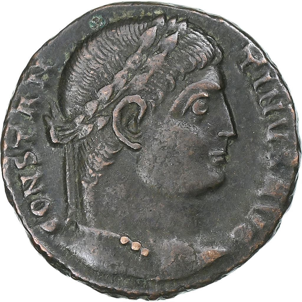 Constantine I, Follis, 326-328, Thessalonica, Bronze, AU(50-53), RIC:153
