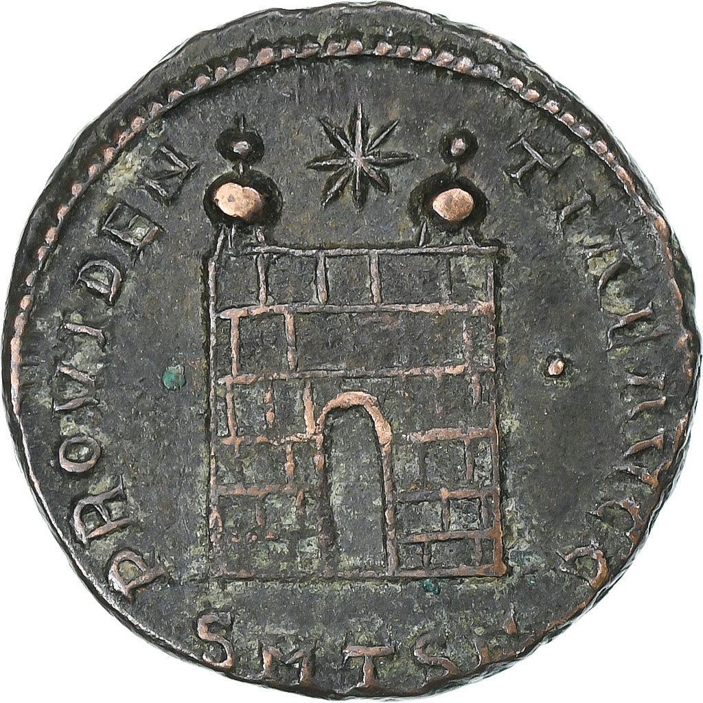 Constantine I, Follis, 326-328, Thessalonica, Bronze, AU(50-53), RIC:153