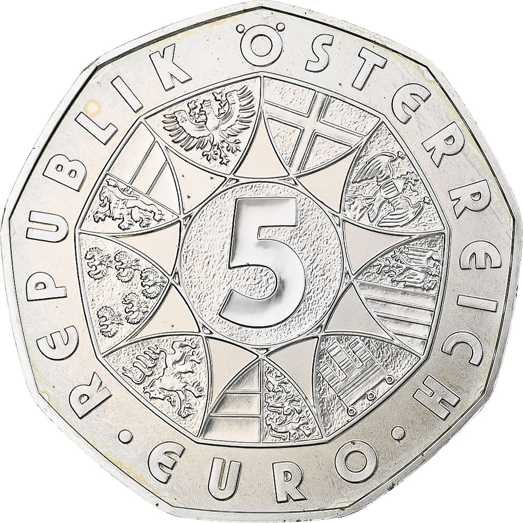 Áustria, 5 Euro, Joseph Haydn, 2009, Vienna, BU, MS(65-70), Prata