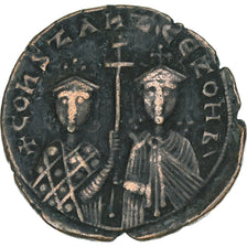 Constantine VII and Zoe, Follis, 945, Constantinople, Bronze, EF(40-45)