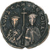 Constantine VII and Zoe, Follis, 945, Constantinople, Bronze, EF(40-45)