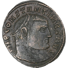 Constantine I, Follis, 313, Siscia, Bronze, AU(50-53), RIC:229