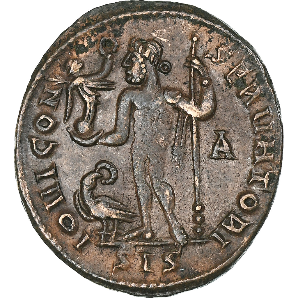Constantine I, Follis, 313, Siscia, Bronze, AU(50-53), RIC:229