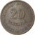 Mozambique, Overseas province of Portugual, 20 Centavos, 1961, SC, Bronce, KM:85