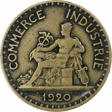 France, Chambre de commerce, 2 Francs, 1920, Paris, VF(30-35), Cupro-Aluminium