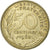 Francia, Marianne, 50 Centimes, 1962, Paris, col à 3 plis, EBC+, Aluminio y