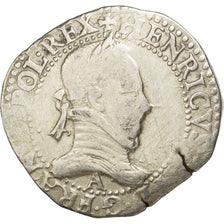 Henri III, Franc au col plat, 1578 A, Paris, Sombart 4714