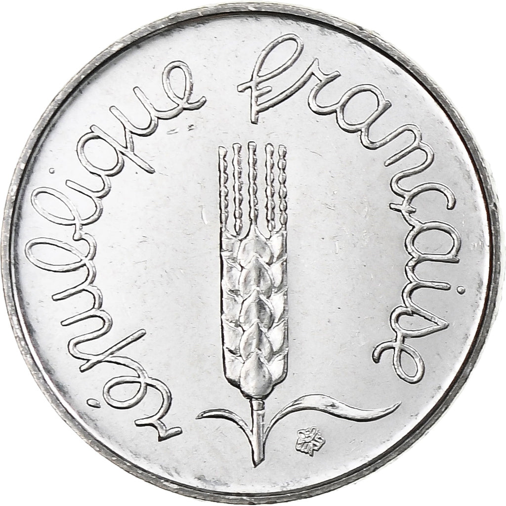 France, Épi, Centime, 1987, Paris, BU, AU(55-58), Stainless Steel, Gadoury:91
