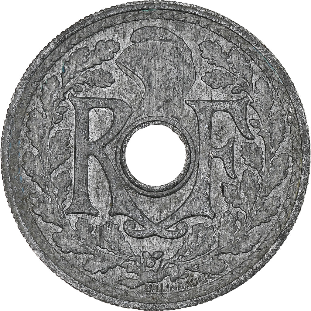 France, Lindauer, 20 Centimes, 1945, Paris, MS(60-62), Zinc, KM:907.1