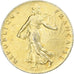 Francia, Semeuse, 50 Centimes, 1916, Paris, SPL-, Gold plated silver, KM:854