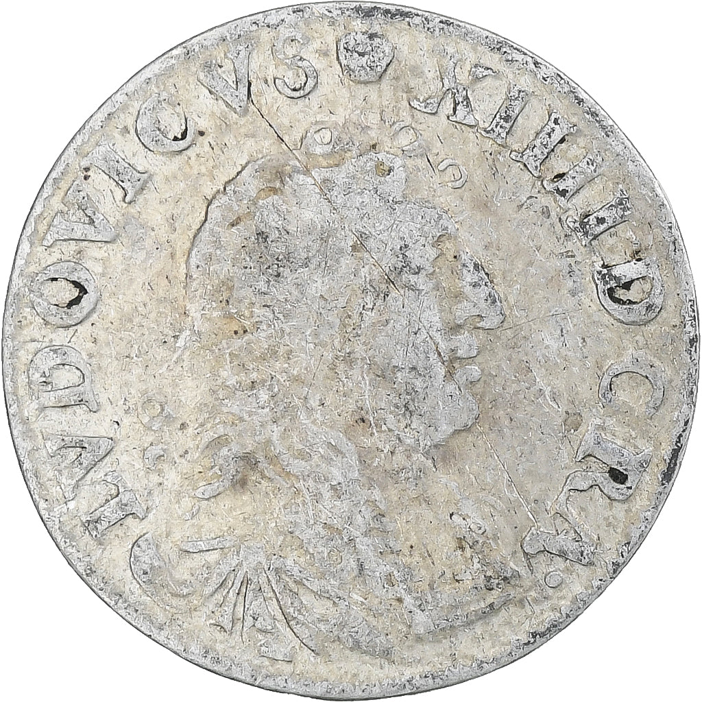 Frankreich, Louis XIV, 4 Sols des Traitants, 1676, Vimy-en-Lyonnais, S, Silber
