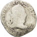 FRANCE, Franc au Col Plat, 1577, Rouen, VG(8-10), Silver, Sombart #4714, 13.70