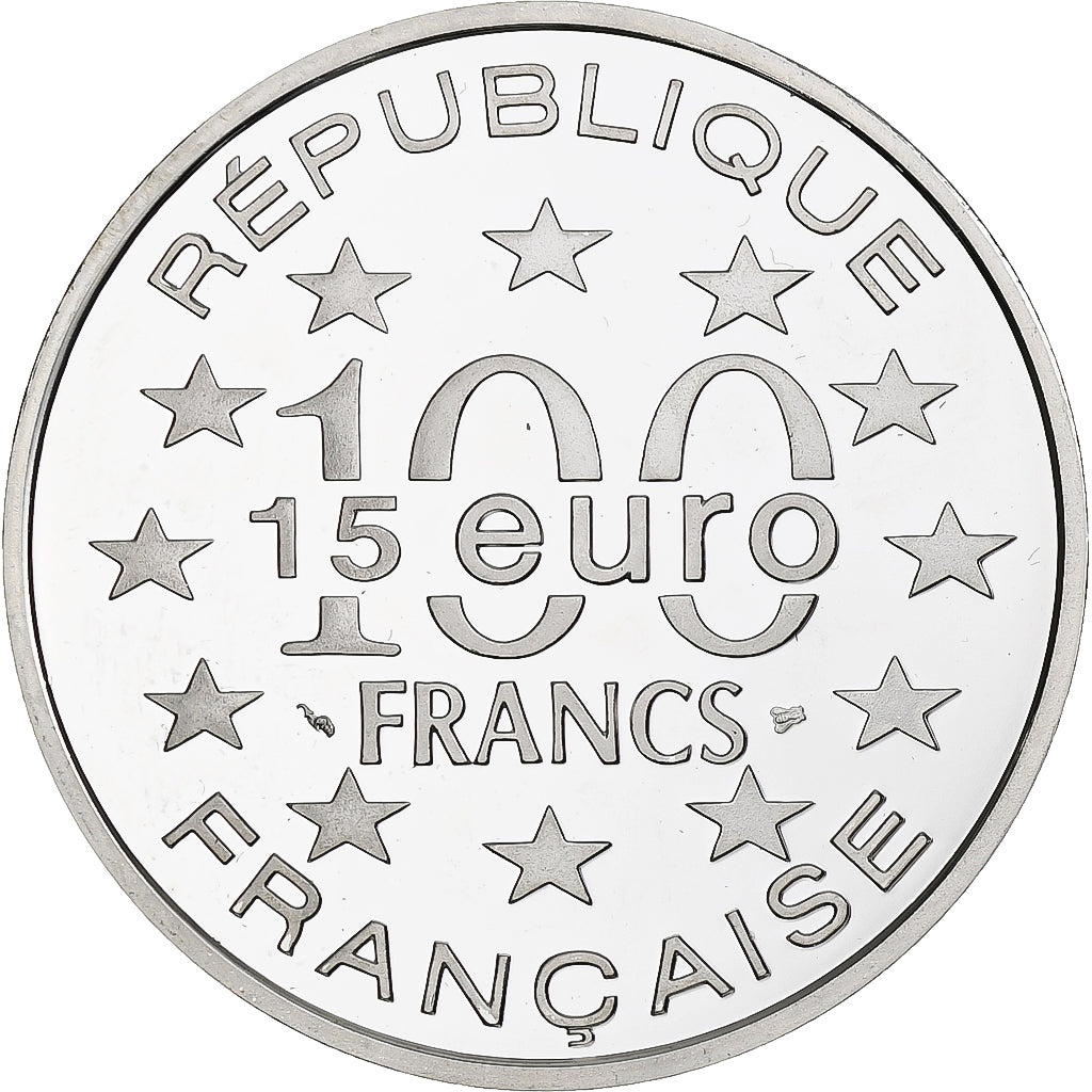 France, Grand'Place Bruxelles, 100 Francs / 15 Écus, 1996, Monnaie de Paris, BE