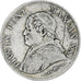 Italy, Papal States, Pius IX, Lira, 1866, Roma, VF(30-35), Silver, KM:1377