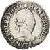 FRANCE, Franc au Col Plat, 1578, Tours, VF(20-25), Silver, Sombart #4714, 13.76