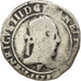 FRANCE, Franc au Col Plat, 1578, Angers, VF(20-25), Silver, Sombart #4714, 13.62