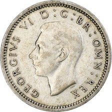 United Kingdom, George VI, 3 Pence, 1937, London, AU(55-58), Silver, KM:848