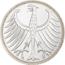 Germania, 5 Mark, 1972, Stuttgart, Type B, SPL-, Argento