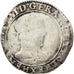 Coin, France, Franc au Col Plat, 1577, Nantes, F(12-15), Silver, Sombart:4714