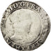 Moneda, Francia, Franc au Col Plat, 1577, Nantes, BC, Plata, Sombart:4714