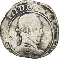 Coin, France, Franc au Col Plat, 1578, Nantes, VF(20-25), Silver, Sombart:4714