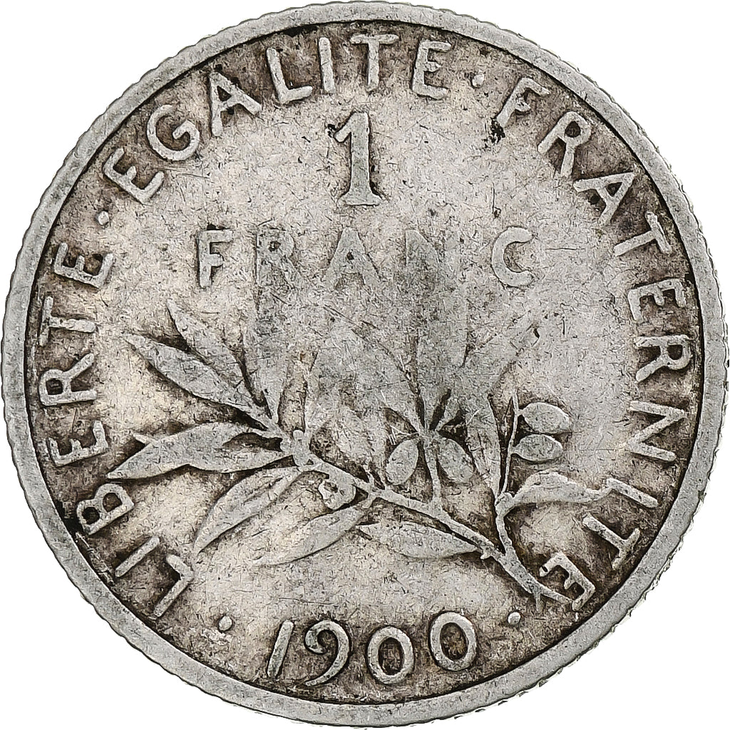 Francia, Semeuse, Franc, 1900, Paris, MB+, Argento, Gadoury:467