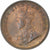 ÍNDIA - BRITÂNICA, George V, 1/4 Anna, 1935, Calcutta, MS(63), Bronze, KM:512