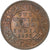 ÍNDIA - BRITÂNICA, George V, 1/4 Anna, 1935, Calcutta, MS(63), Bronze, KM:512